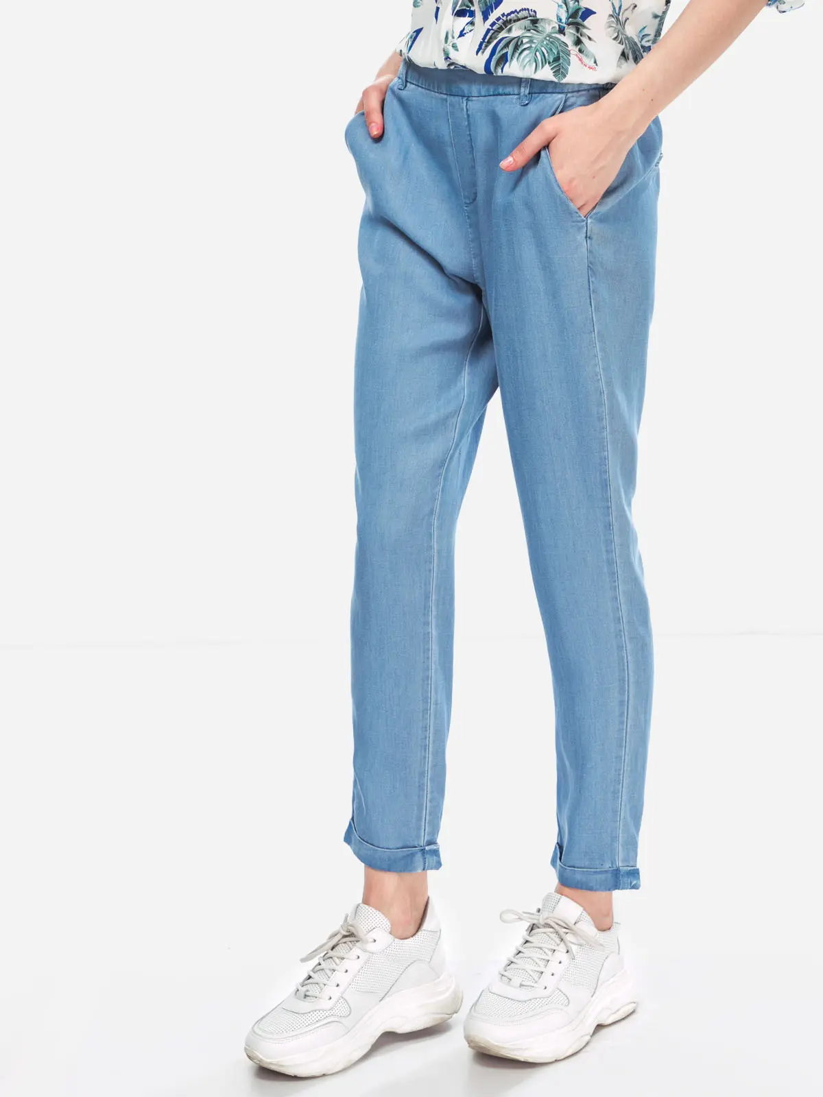 Джинсы mom fit женские