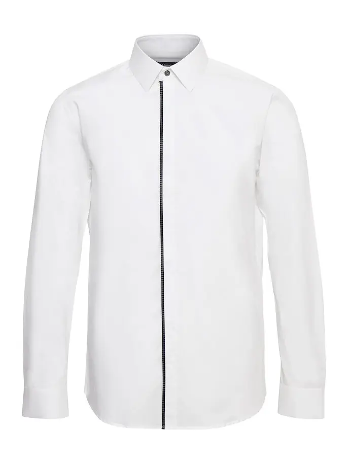Рубашка regular fit с длинным рукавом мужская