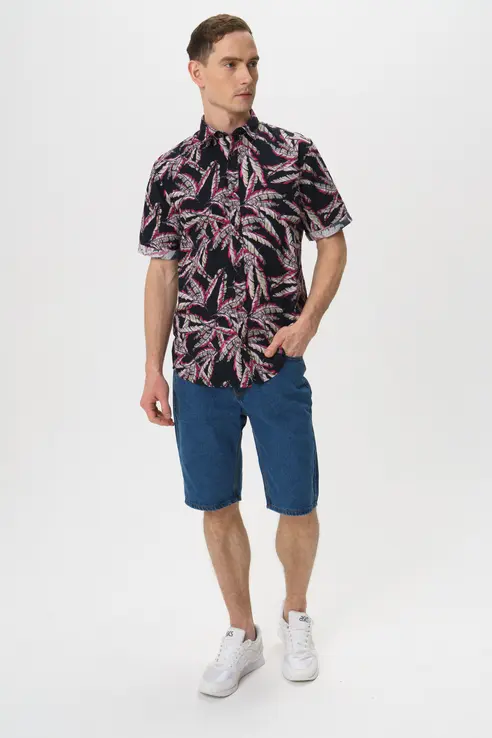 Рубашка приталенная мужская