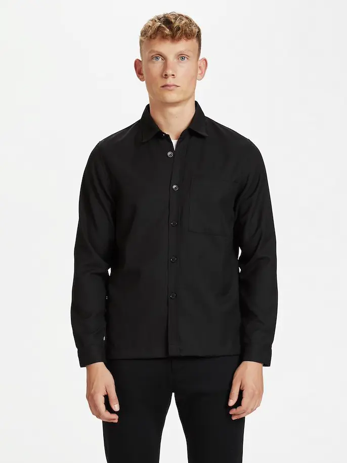 Рубашка regular fit с длинным рукавом мужская