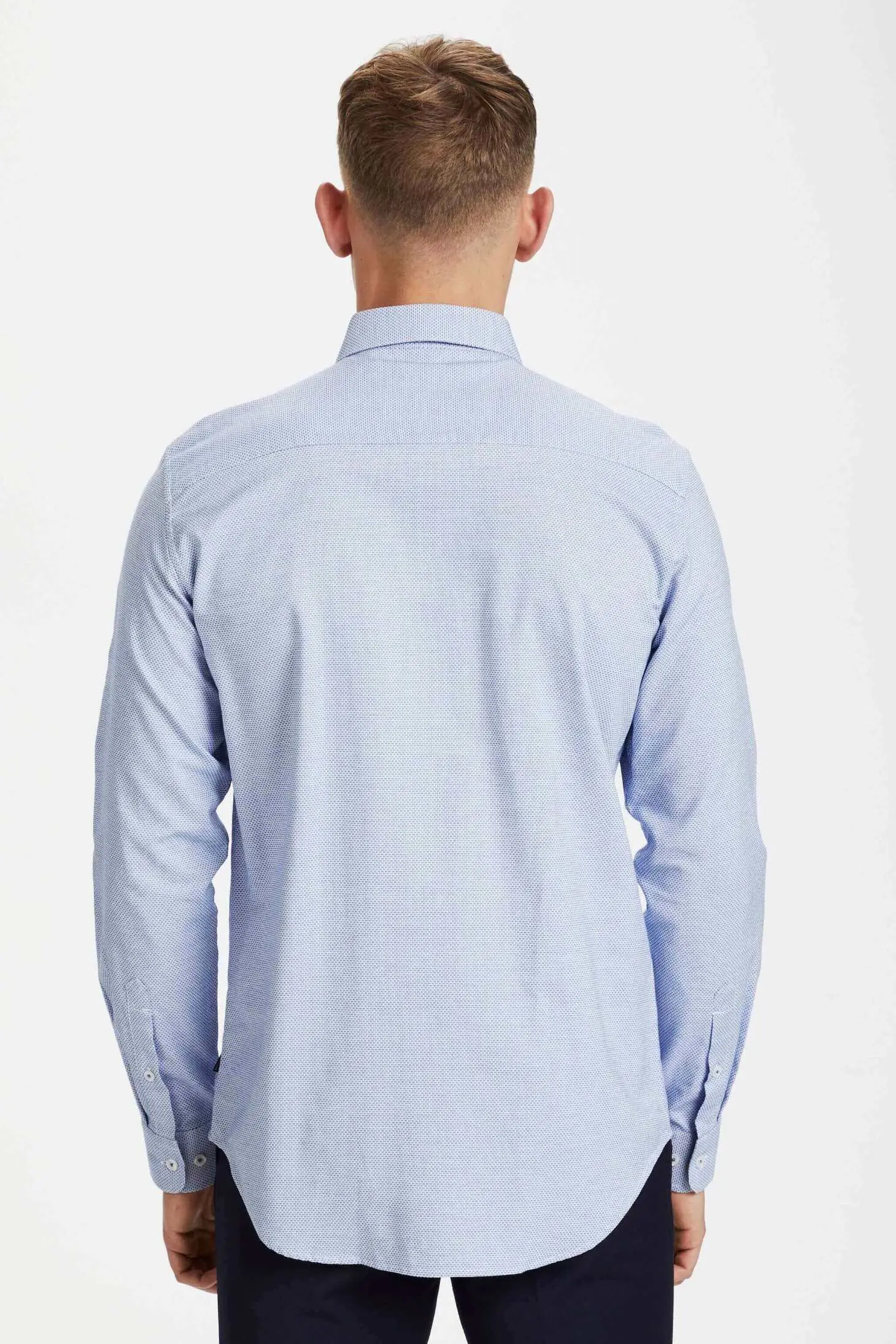 Рубашка regular fit с длинным рукавом мужская