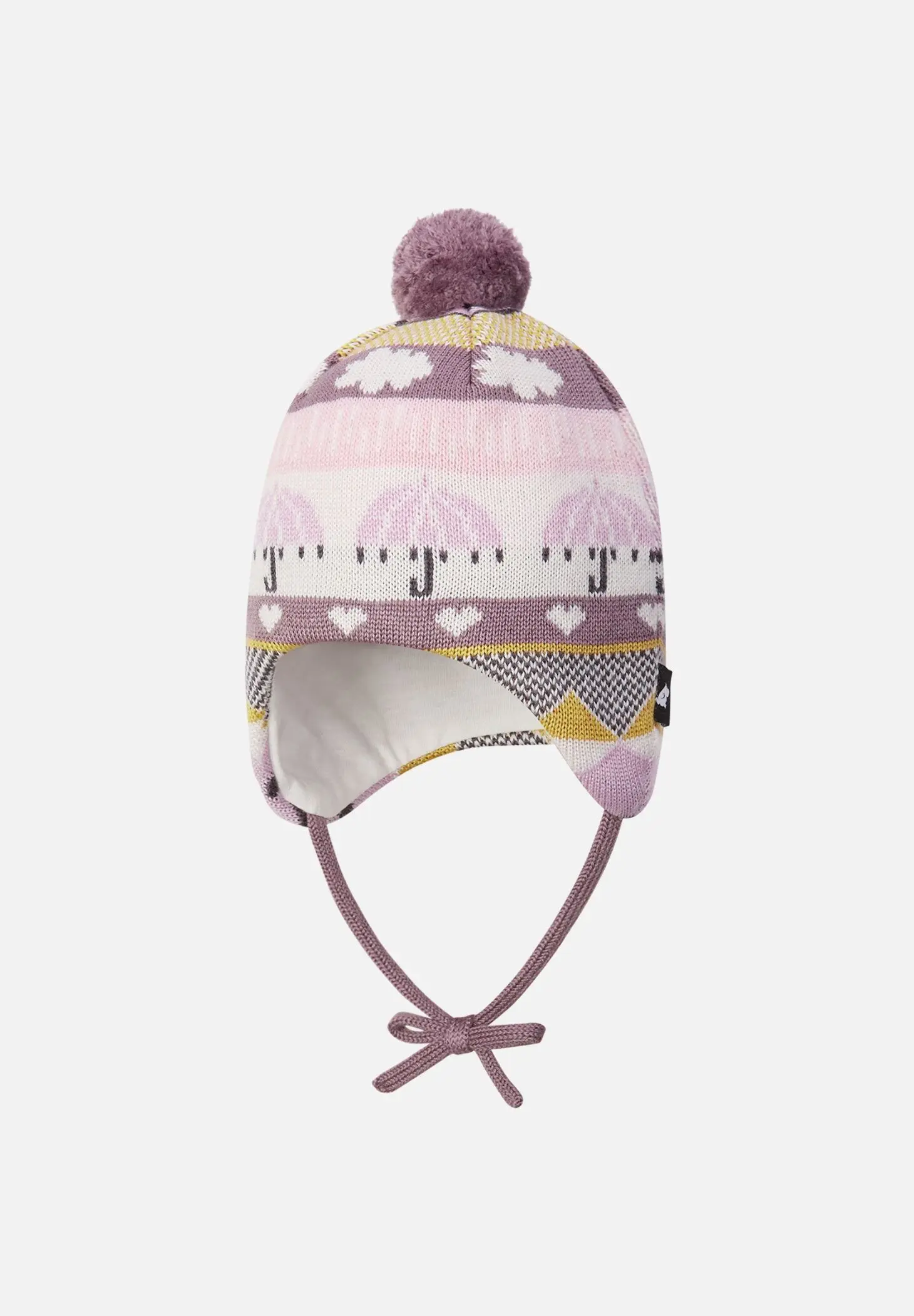 Шапка на завязках для девочек