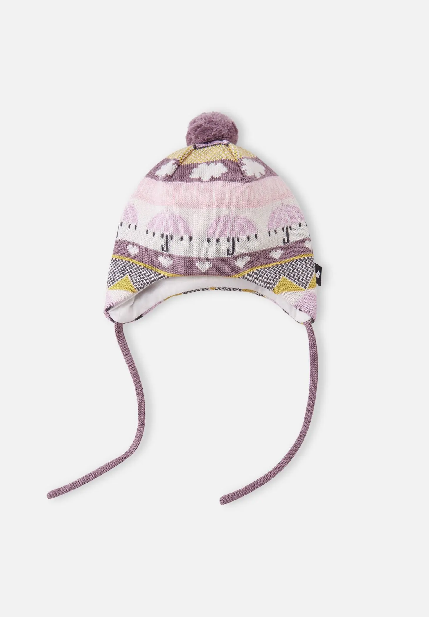 Шапка на завязках для девочек