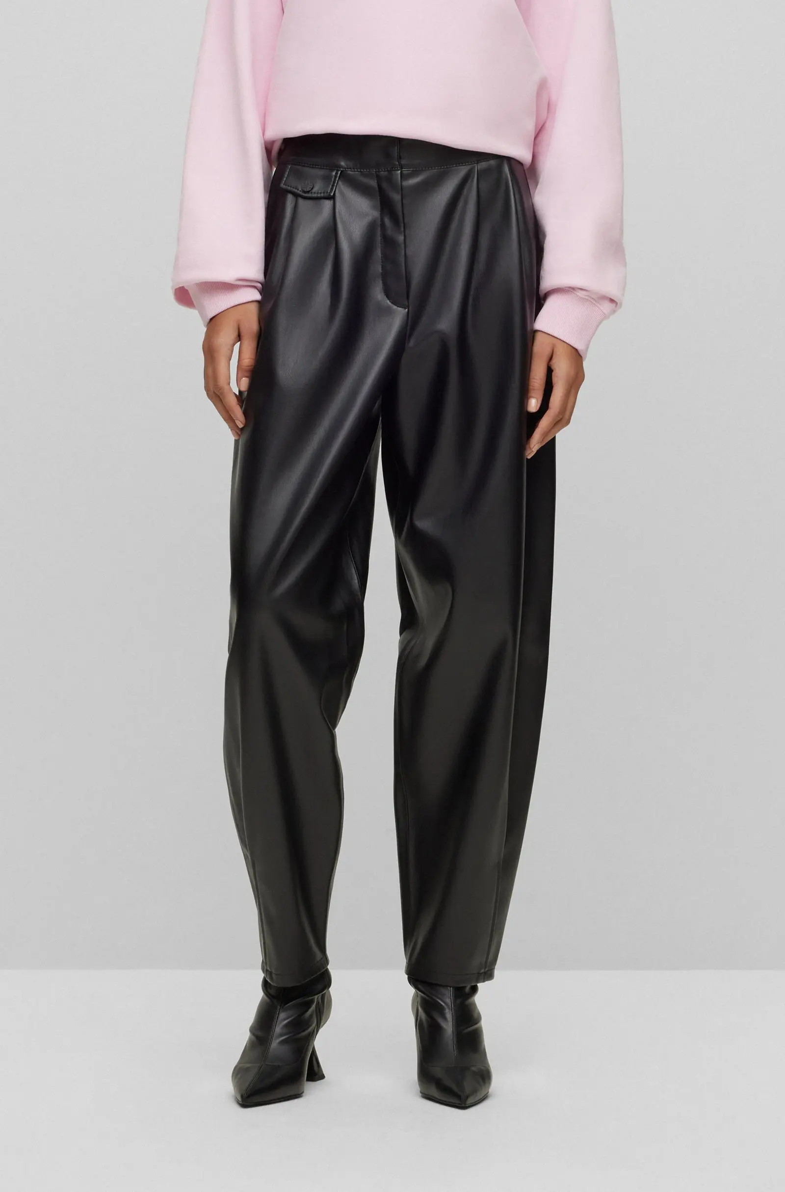 Брюки кожаные женские