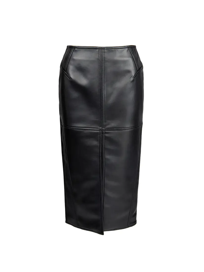 Юбка кожаная женская