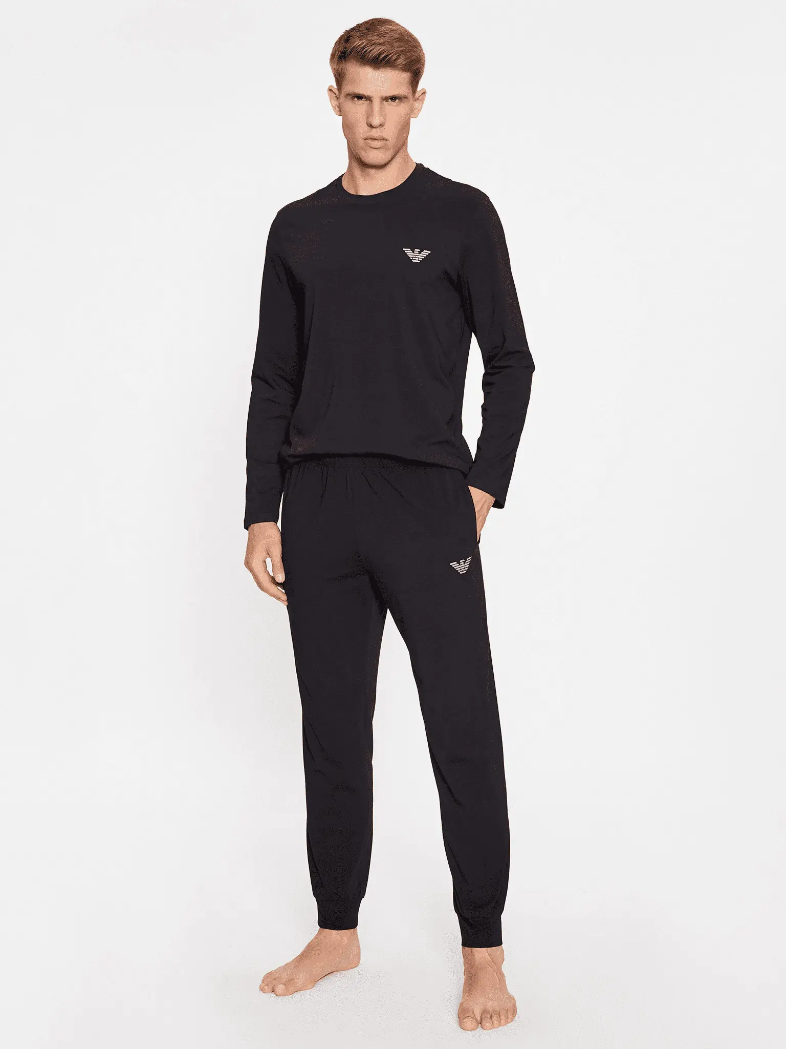 Пижама с длинным рукавом мужская