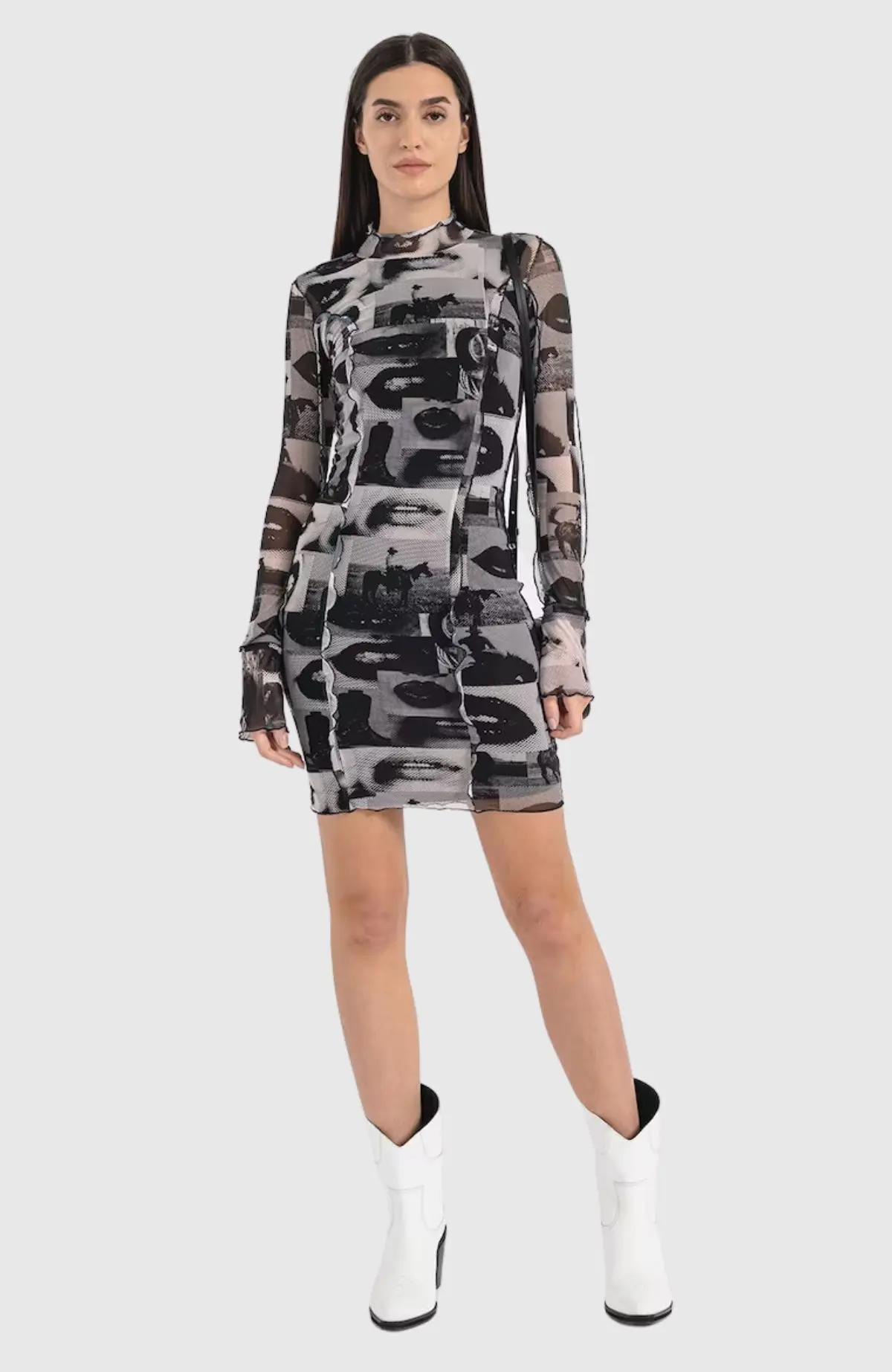 Платье мини женское