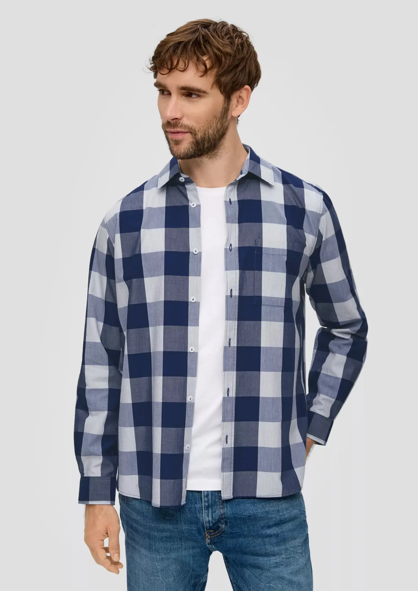 Рубашка прямая мужская