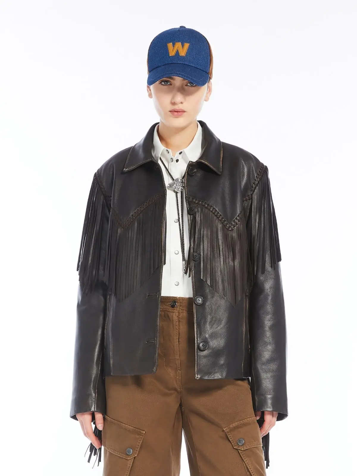 Куртка кожаная женская