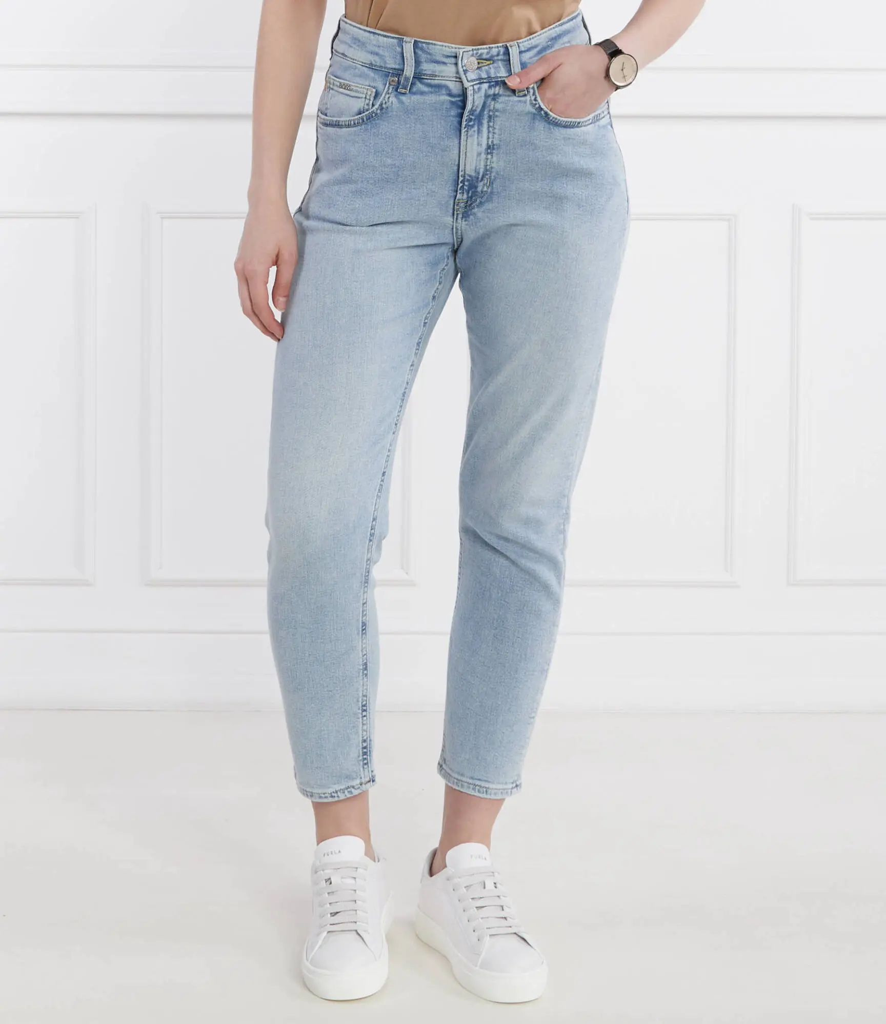 Джинсы мом женские