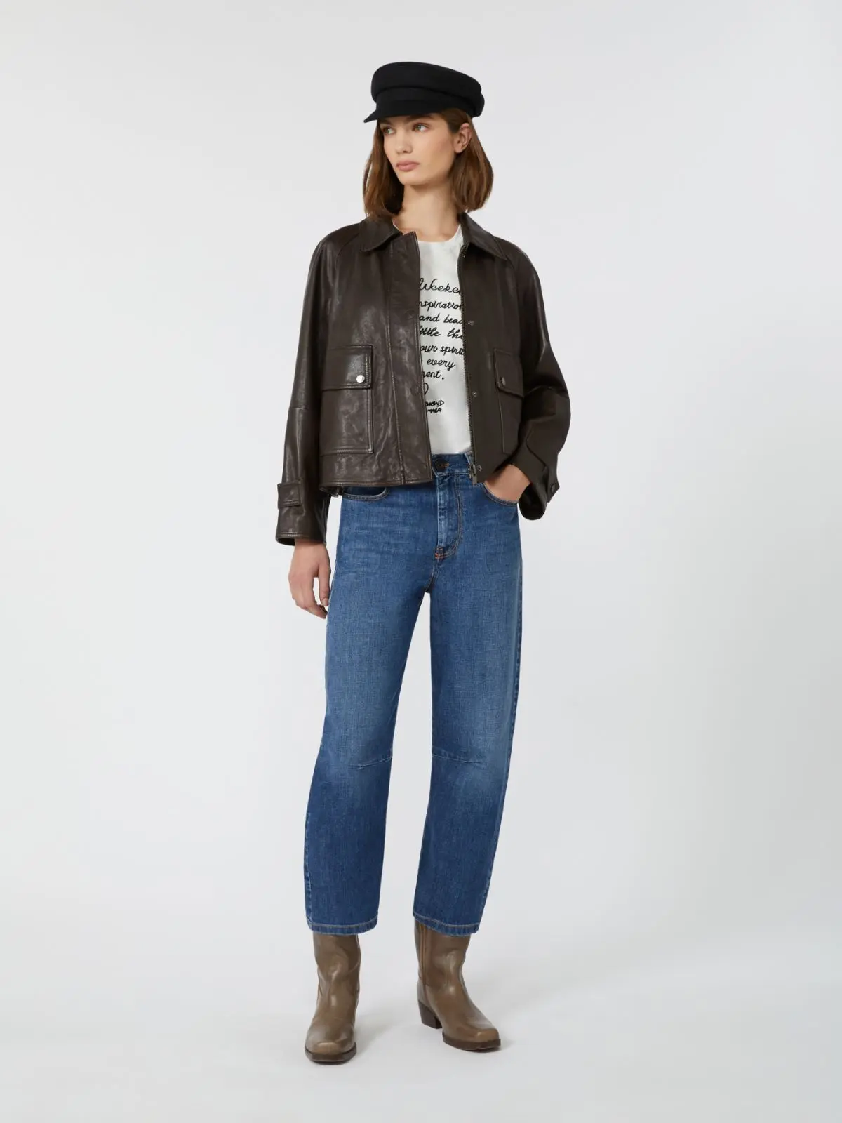 Куртка кожаная женская