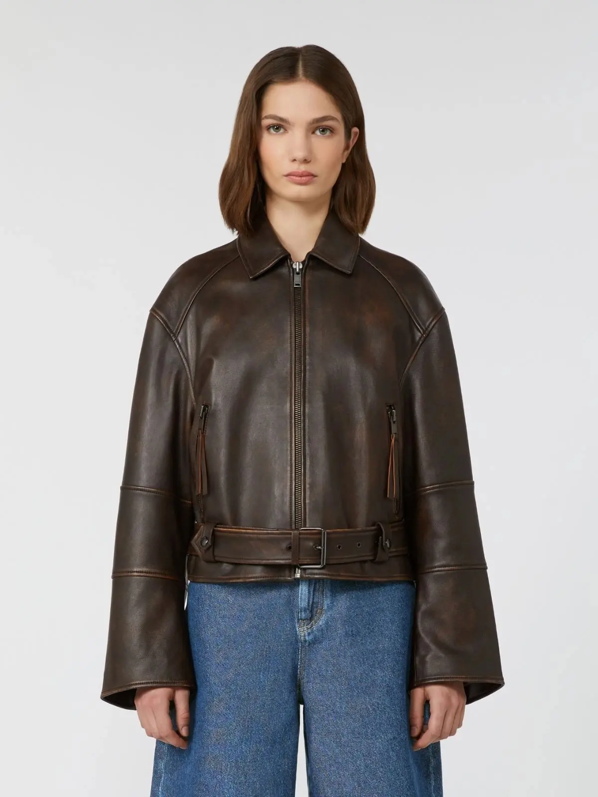 Куртка кожаная женская