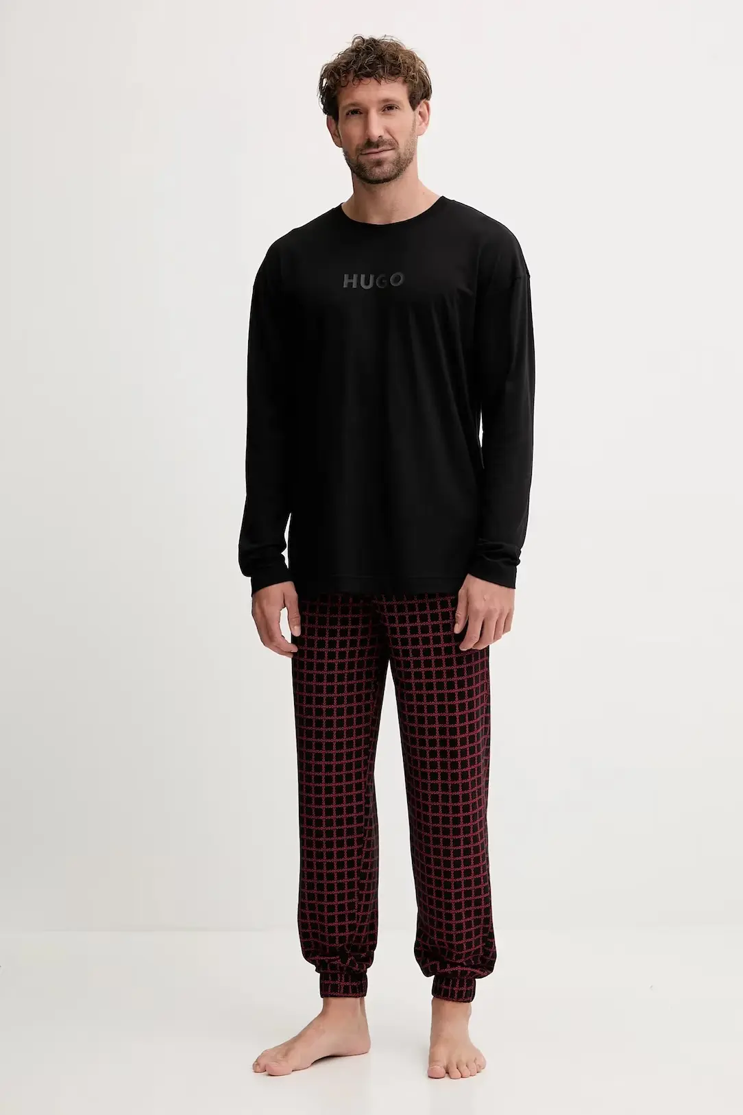 Пижама с длинным рукавом мужская