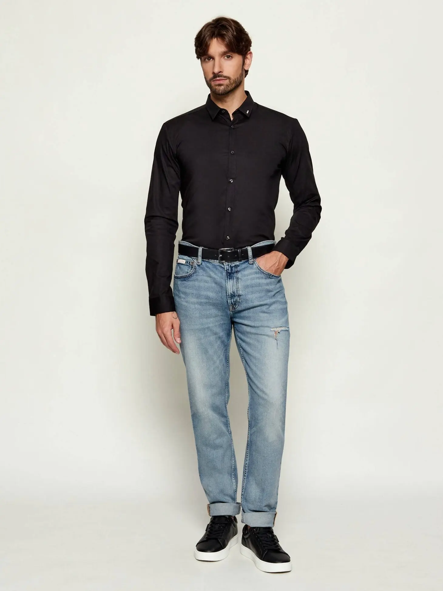 Рубашка прямая мужская