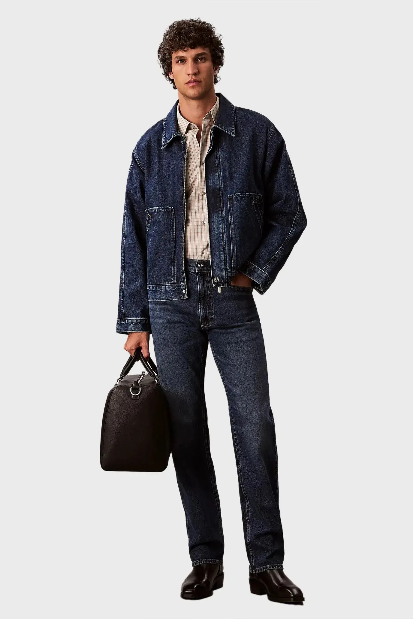 Джинсы прямые мужские