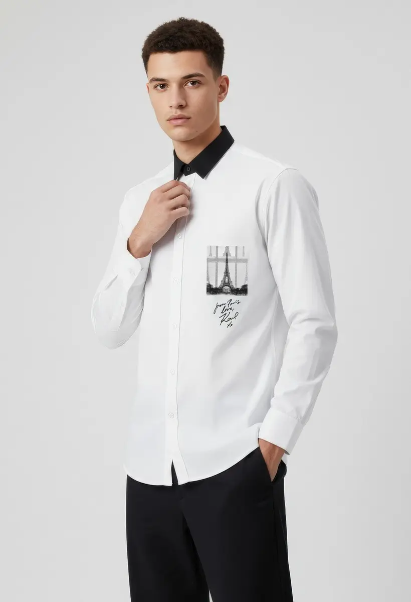Рубашка прямая мужская