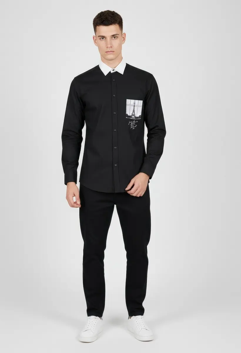 Рубашка прямая мужская