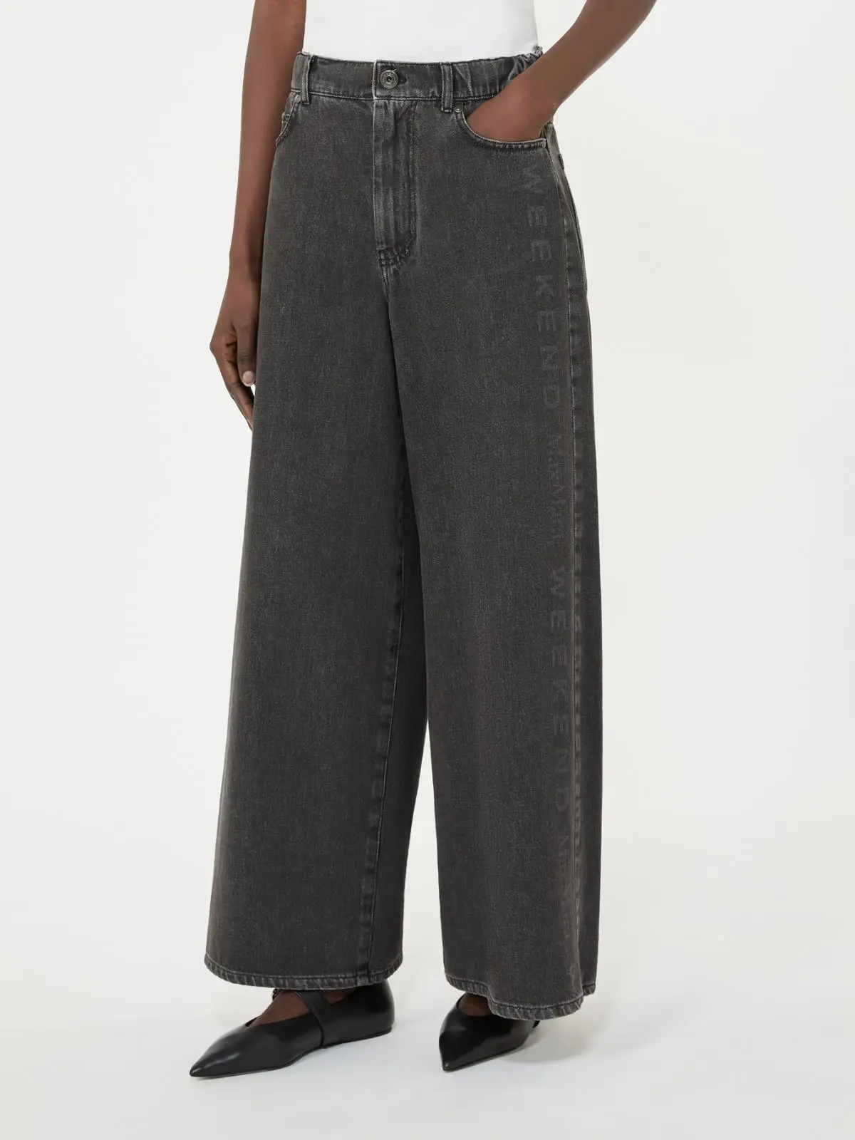 Джинсы широкие и клеш женские