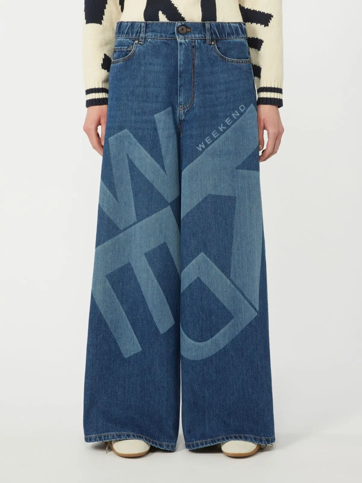 Джинсы широкие и клеш женские