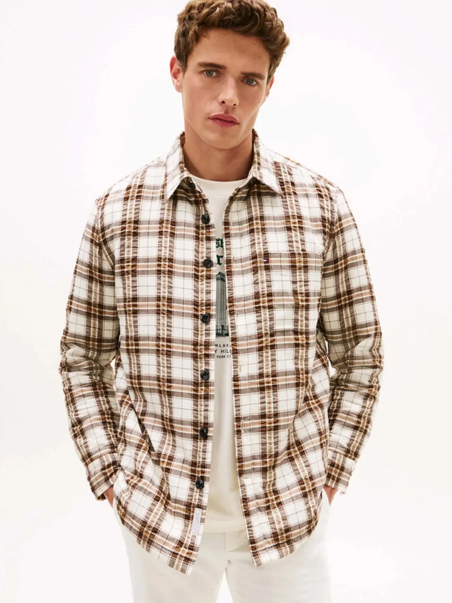 Рубашка прямая мужская