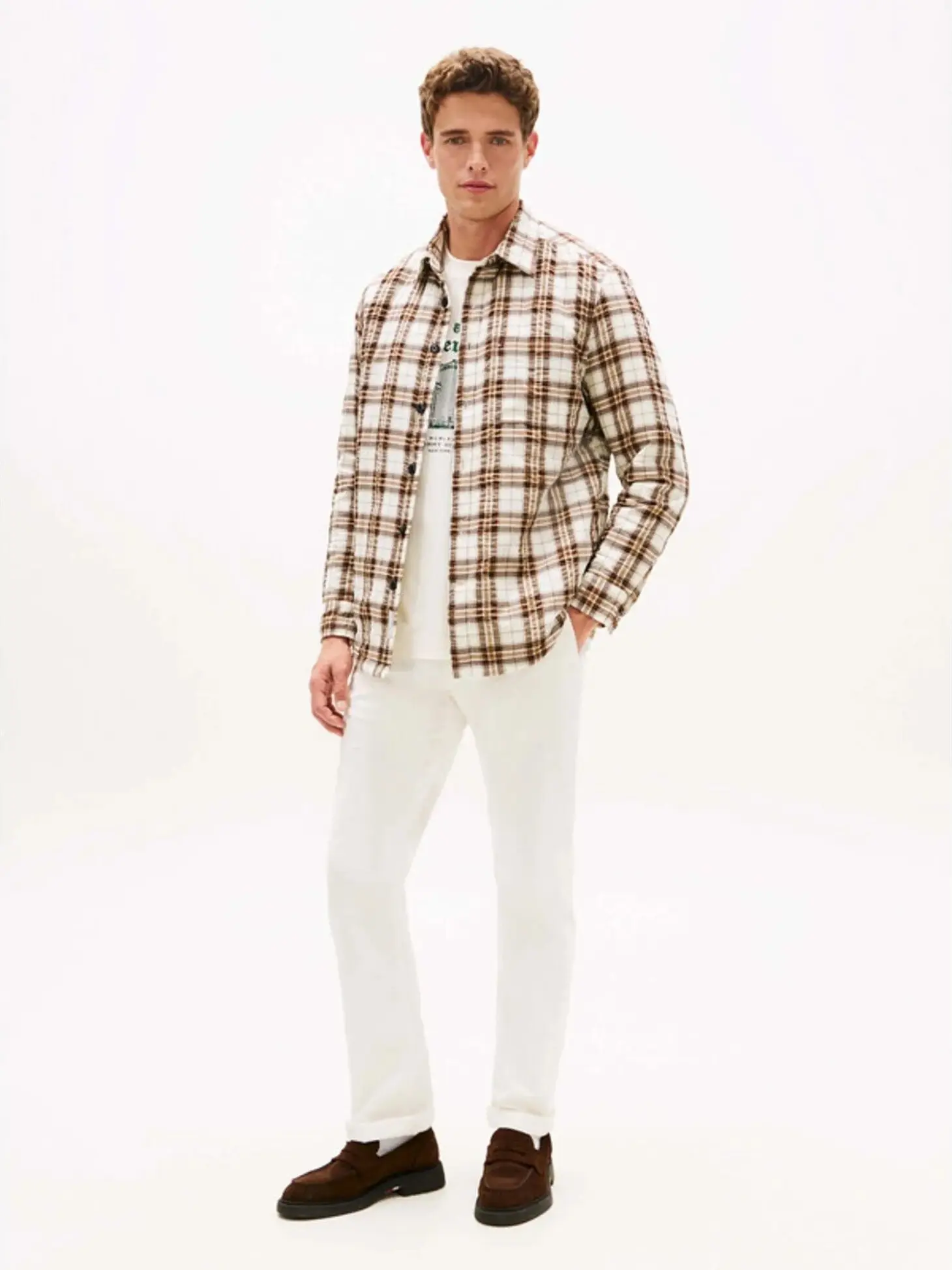 Рубашка прямая мужская