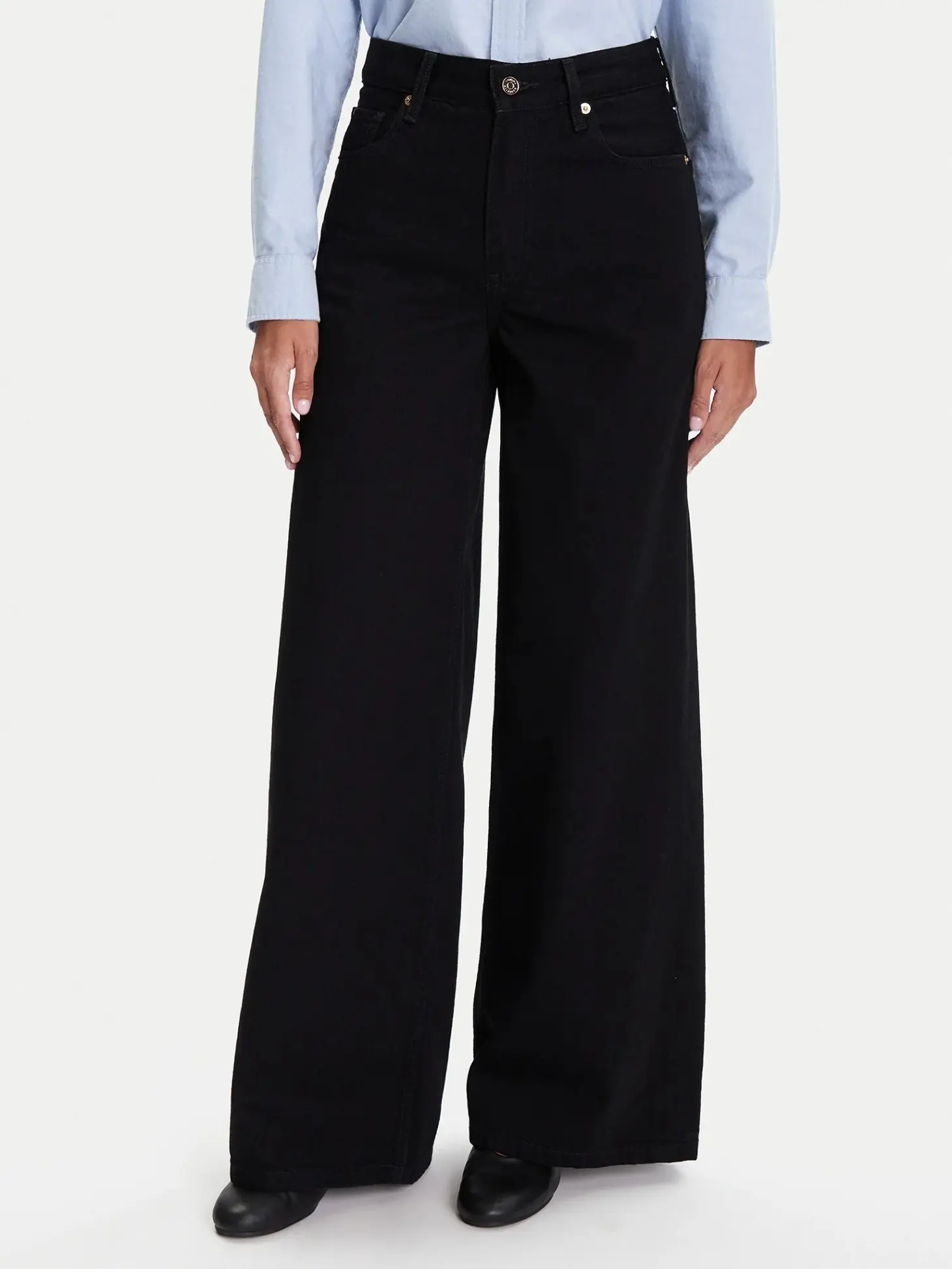 Джинсы широкие и клеш женские