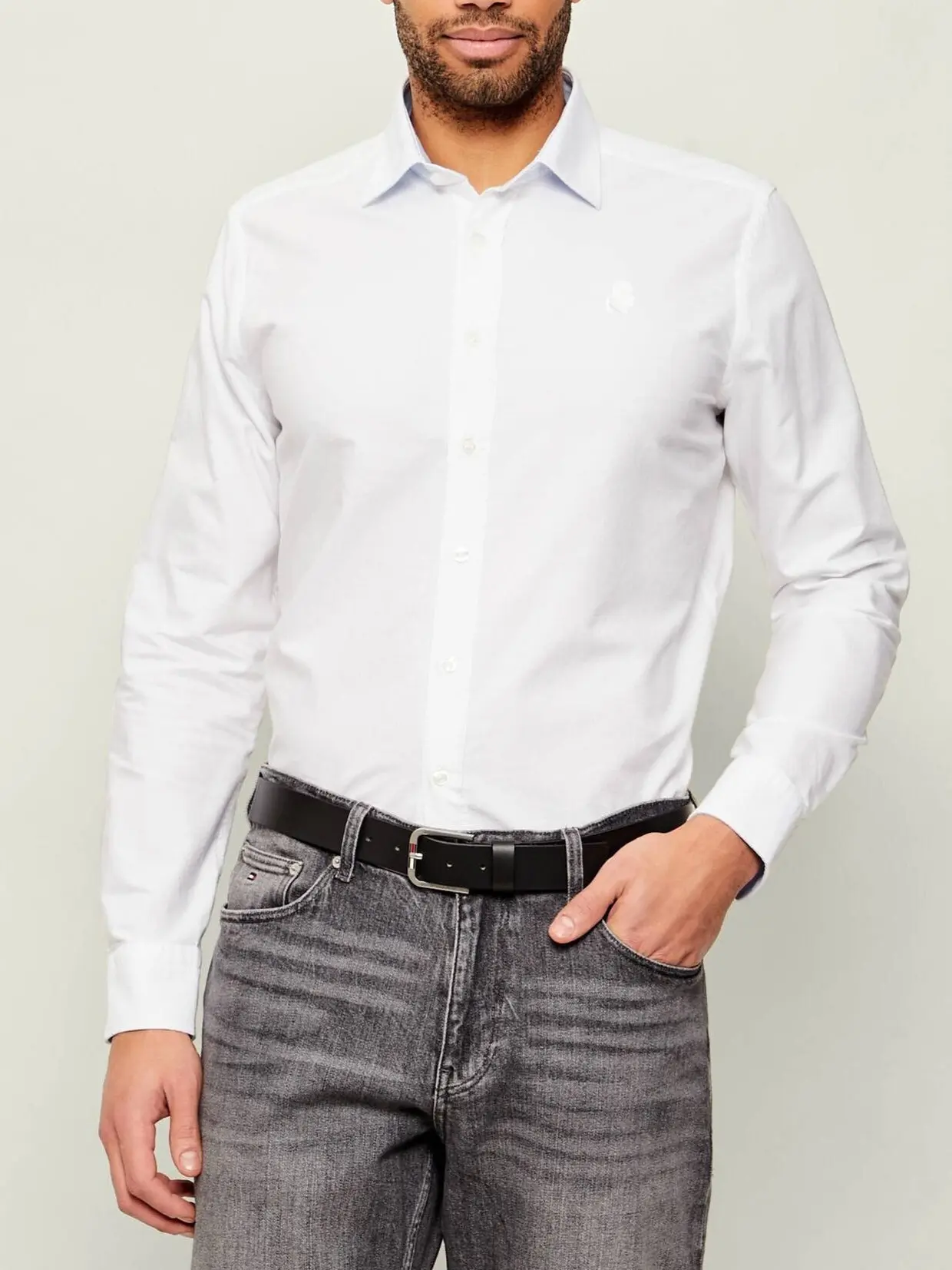 Рубашка приталенная мужская