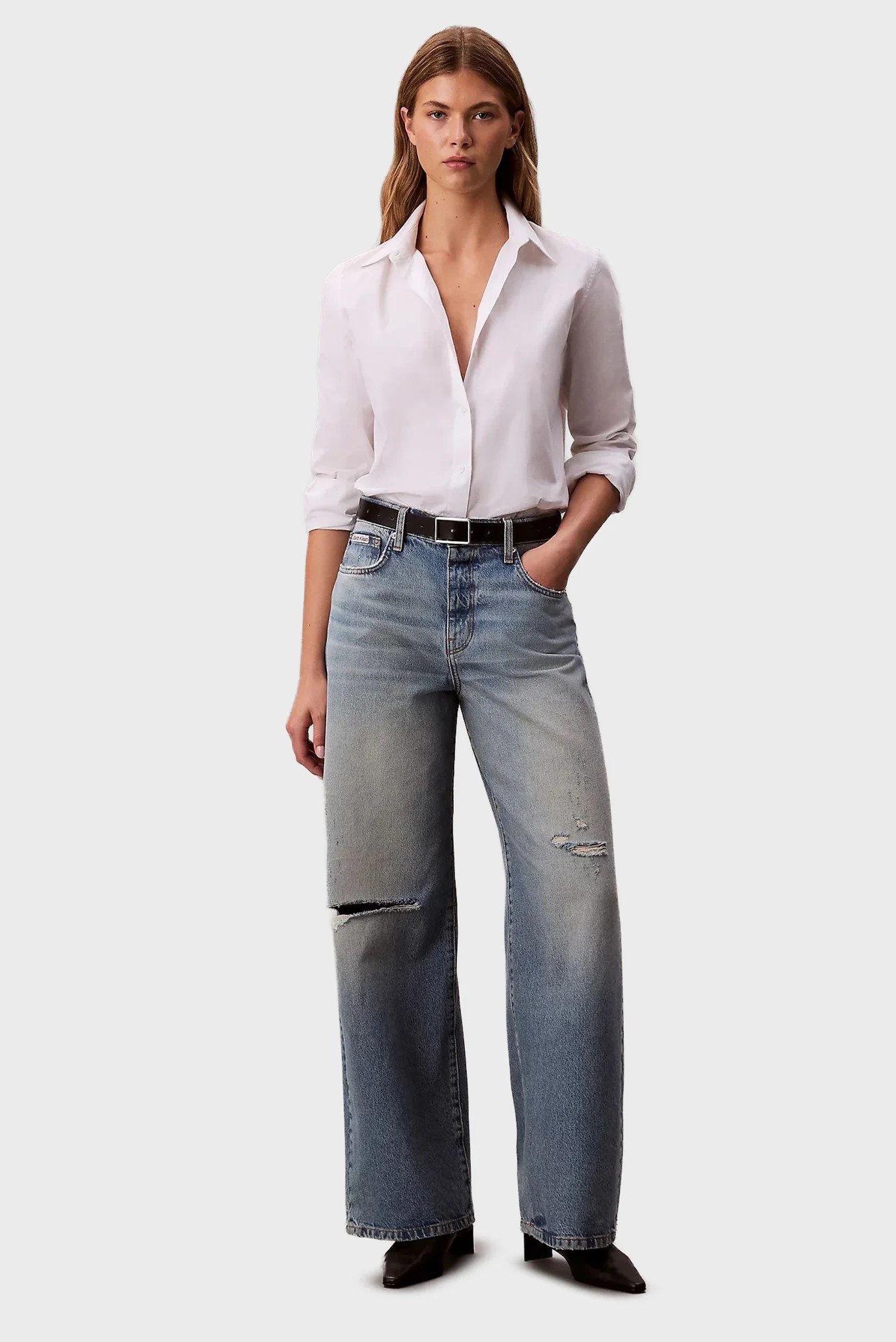 Джинсы широкие и клеш женские